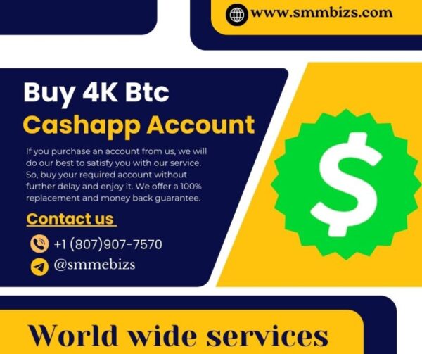 Buy 4K Btc Cashapp Account